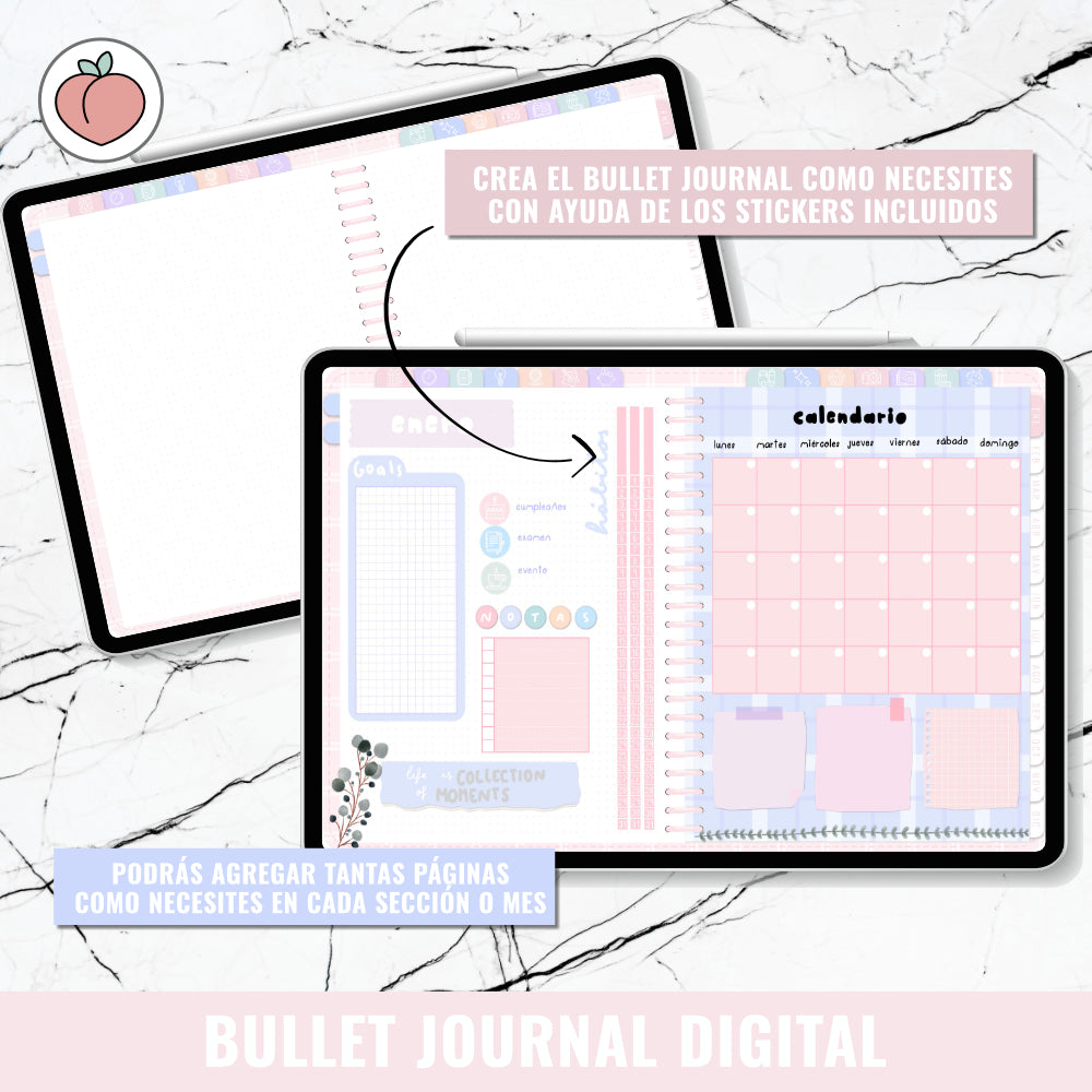 DIGITAL BULLET JOURNAL | SWEET CANDY - Spanish version