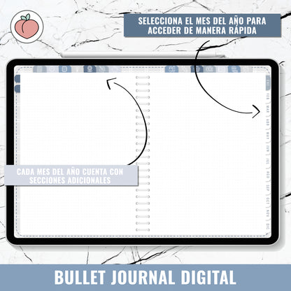 DIGITAL BULLET JOURNAL | SEA FOAM - Spanish version