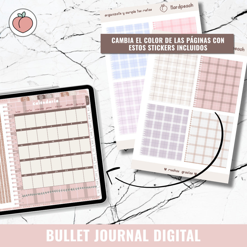 DIGITAL BULLET JOURNAL | PINK BERRY - Spanish version
