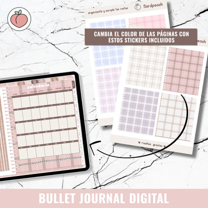 DIGITAL BULLET JOURNAL | PINK BERRY - Spanish version