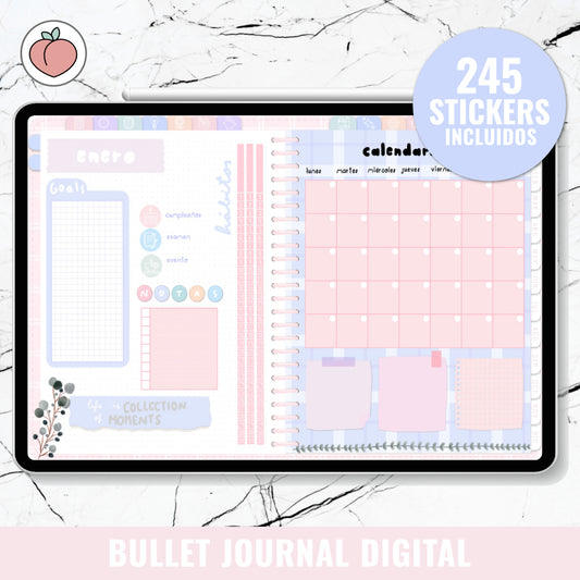 BULLET JOURNAL DIGITAL - SWEET CANDY  | CREA TU AGENDA DIGITAL, PLANIFICADOR DIGITAL...
