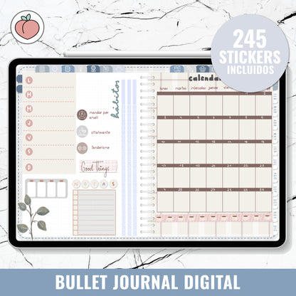 DIGITAL BULLET JOURNAL | SEA FOAM - Spanish version