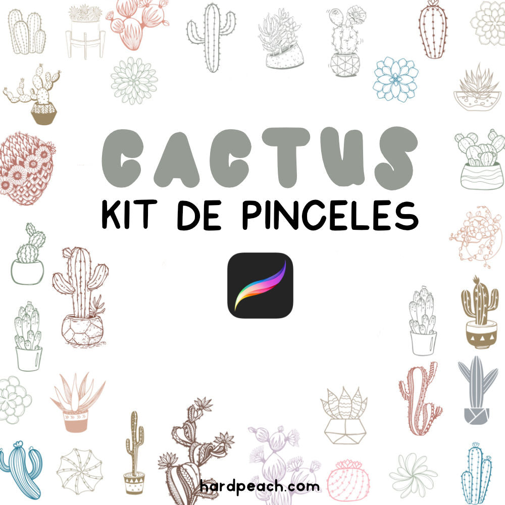 COMPLETE KIT OF COURSES AND BRUSHES FOR PROCREATE: KAWAII DIGITAL ILLUSTRATION, FANTASY LANDSCAPES, KAWAII CHARACTER CREATION, DIGITAL WATERCOLOR AND DIGITAL LETTERING + BRUSHES | Spanish audio