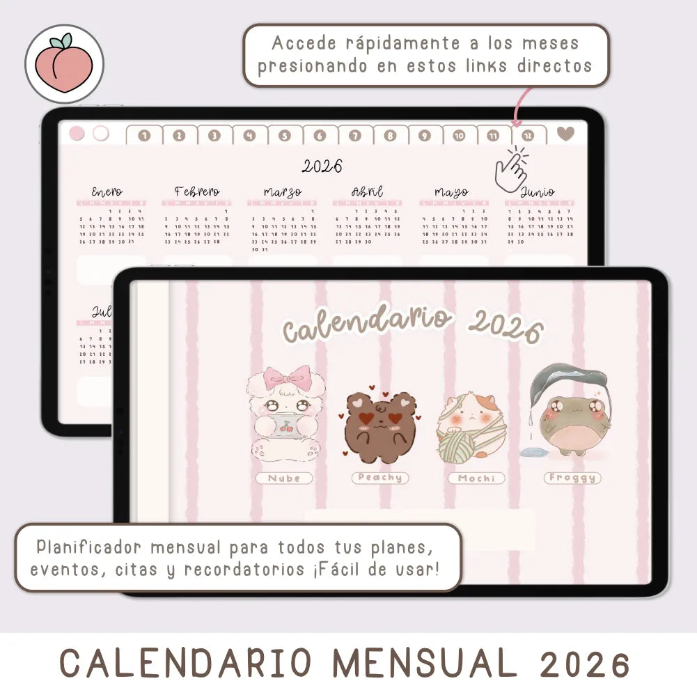 calendario 2026 en horizontal