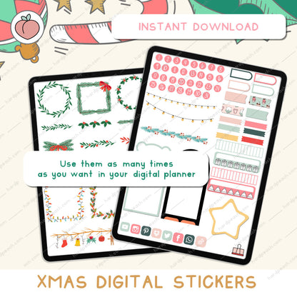 Christmas digital stickers | Xmas collection