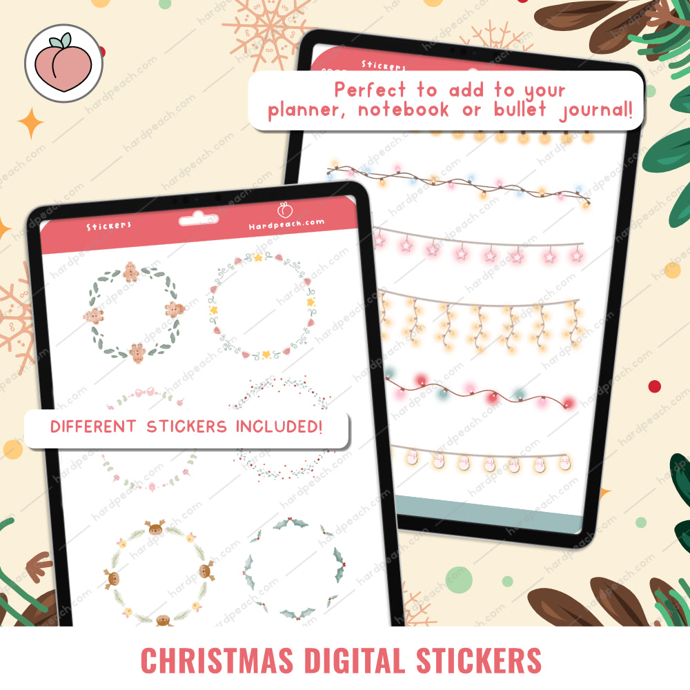 CHRISTMAS DIGITAL STICKERS | Versión en inglés