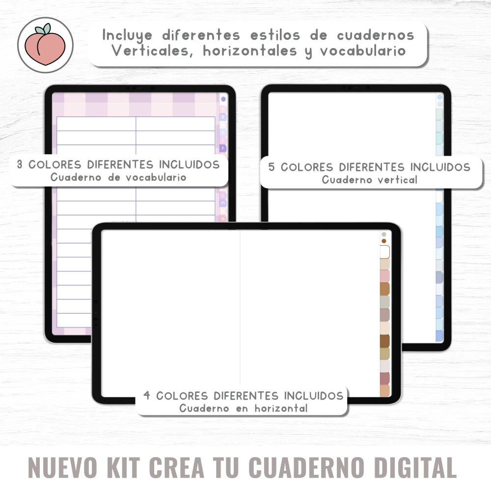 CREA TUS CUADERNOS DIGITALES PRO: Kit completo para crear y personalizar cuadernos digitales con infinitas opciones y recursos incluidos