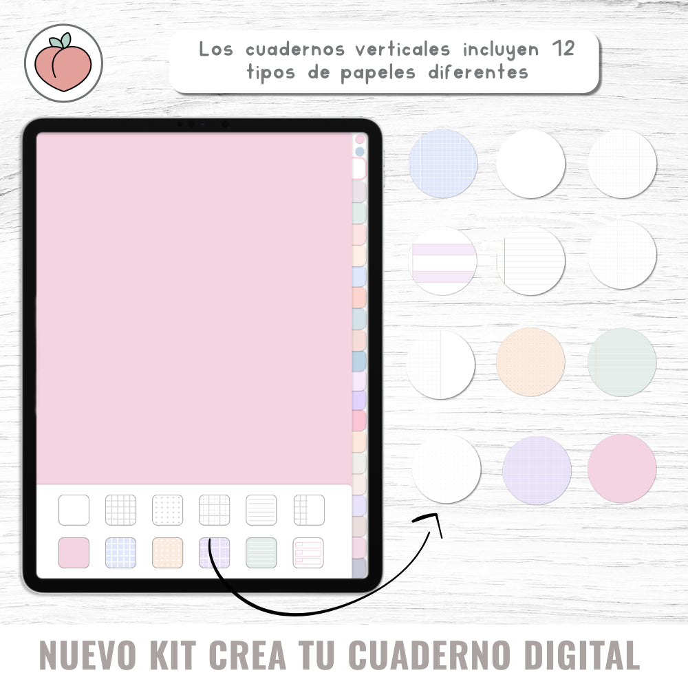 CREA TUS CUADERNOS DIGITALES PRO: Kit completo para crear y personalizar cuadernos digitales con infinitas opciones y recursos incluidos
