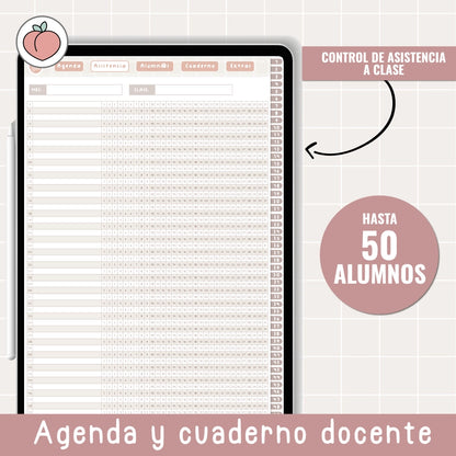 Cuaderno de asistencia de clase