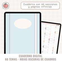 Load image into Gallery viewer, cuaderno digital oscuro
