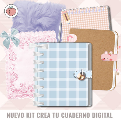 KIT PARA APUNTES PERFECTOS: Cuadernos digitales infinitos, tipografías y stickers digitales