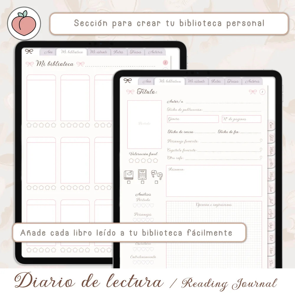 diario de lectura digital para ipad