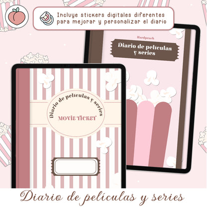 DIARIO DE PELÍCULAS Y SERIES DIGITAL: Diario digital para seguimiento, organización de series y películas, listas y reseñas