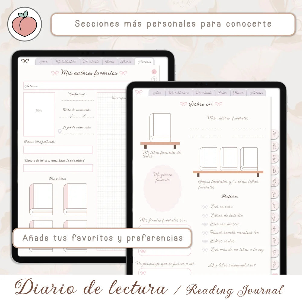 diario de lectura para tablet
