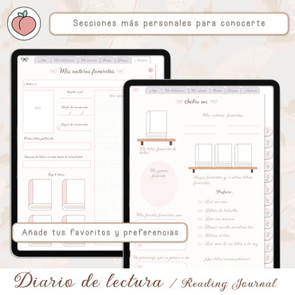 diario de lectura para tablet