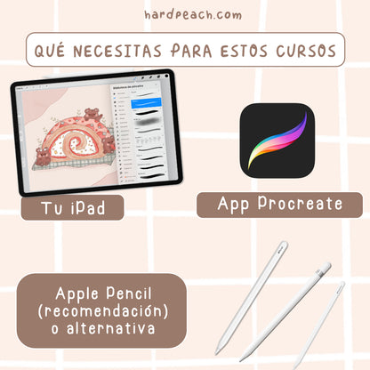 KAWAII DIGITAL ILLUSTRATION AND CHARACTER CREATION: STEP-BY-STEP COURSE AND BRUSHES | Spanish audio