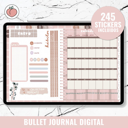 DIGITAL BULLET JOURNAL | PINK BERRY - Spanish version