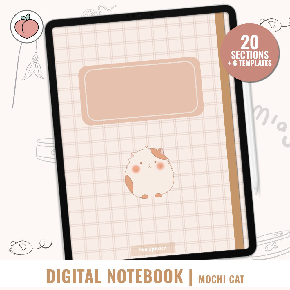 STUDENT DIGITAL NOTEBOOK | MOCHI CAT EDITION