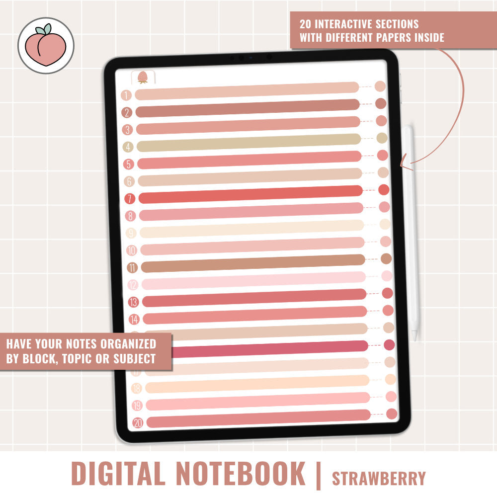 STUDENT DIGITAL NOTEBOOK | STRAWBERRY EDITION