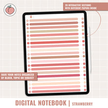 Load image into Gallery viewer, STUDENT DIGITAL NOTEBOOK | STRAWBERRY EDITION
