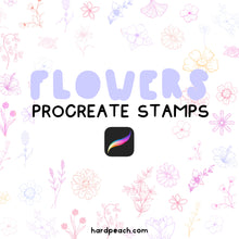 Load image into Gallery viewer, FLOWER BRUSHES - PROCREATE STAMPS
