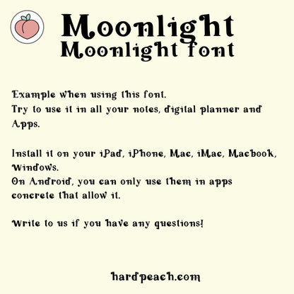 MOONLIGHT FONT