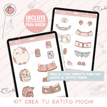 Cargar imagen en el visor de la galería, stickers gatito mochi
