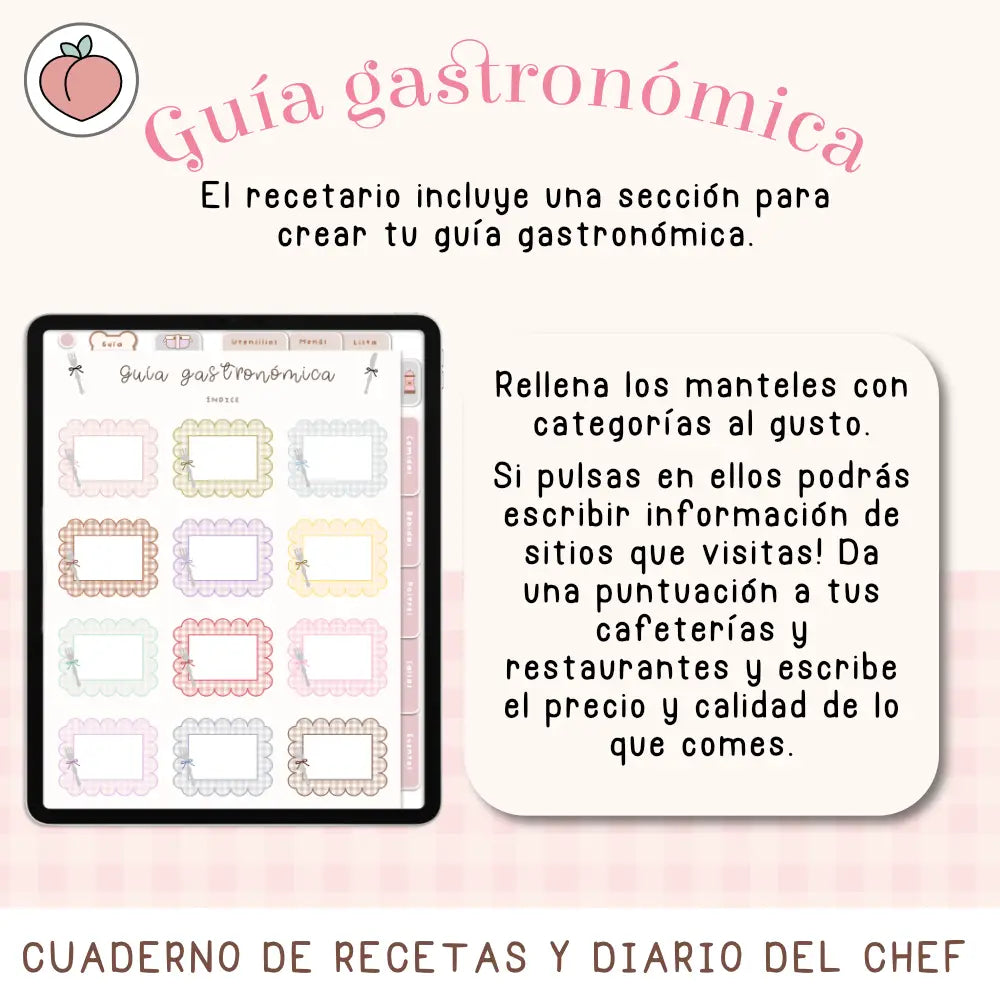 Guia gastronomica para iPad