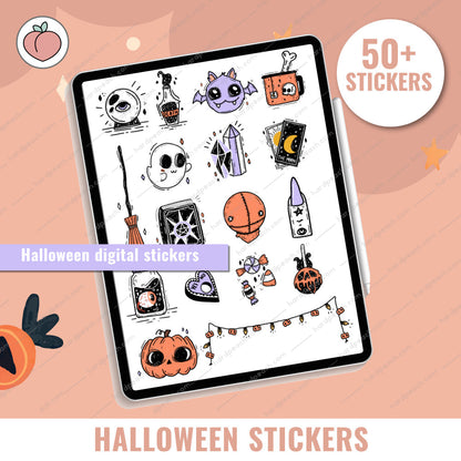 HALLOWEEN DIGITAL STICKERS | Versión en inglés
