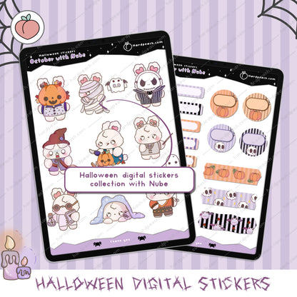 HALLOWEEN DIGITAL STICKERS | Versión en inglés