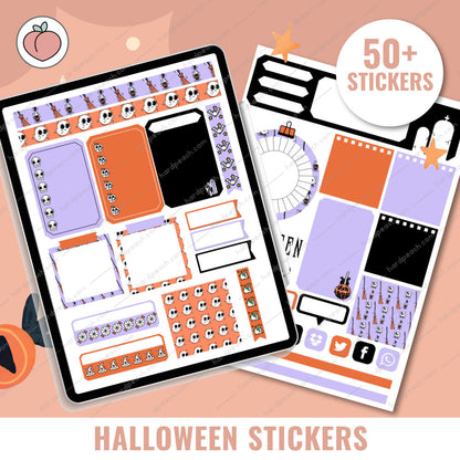 HALLOWEEN DIGITAL STICKERS | Versión en inglés
