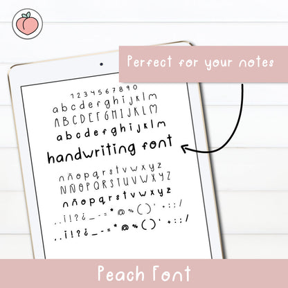 PEACH HANDWRITTEN FONT