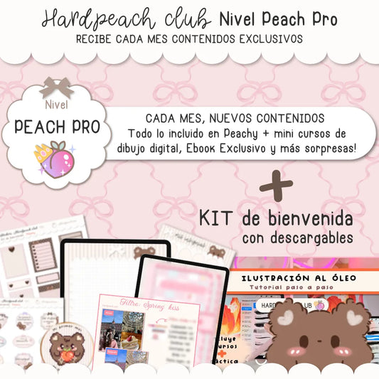 HARDPEACH CLUB: PEACH PRO | Suscripción mensual con contenidos digitales, eventos exclusivos y mini cursos de dibujo digital