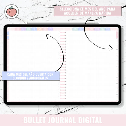 DIGITAL BULLET JOURNAL | SWEET CANDY - Spanish version