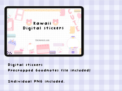 KAWAII DIGITAL STICKERS | Versión en inglés