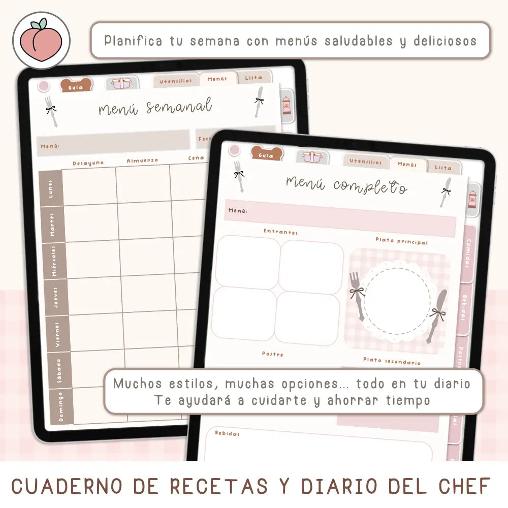 Menu semanal para descargar en digital