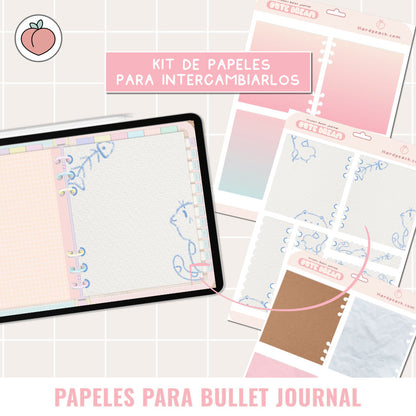 DIGITAL BULLET JOURNAL PAPERS | DIGITAL STICKERS