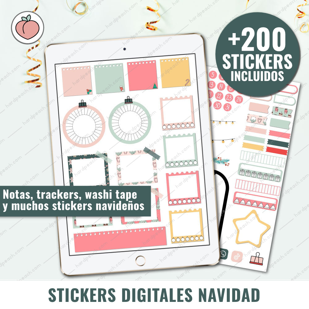 STICKERS DIGITALES DE NAVIDAD