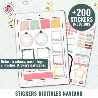 STICKERS DIGITALES DE NAVIDAD
