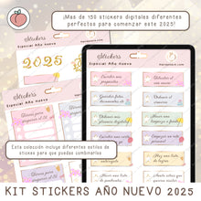 Cargar imagen en el visor de la galería, KIT DE STICKERS DIGITALES AÑO NUEVO 2025
