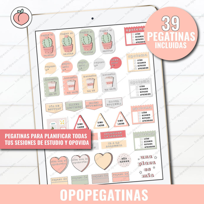 pegatinas digitales oposiciones