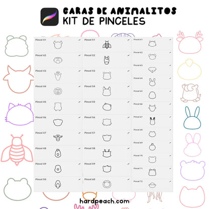 pinceles de mascotas para procreate