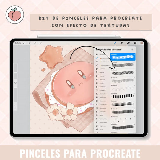 pinceles de texturas para procreate