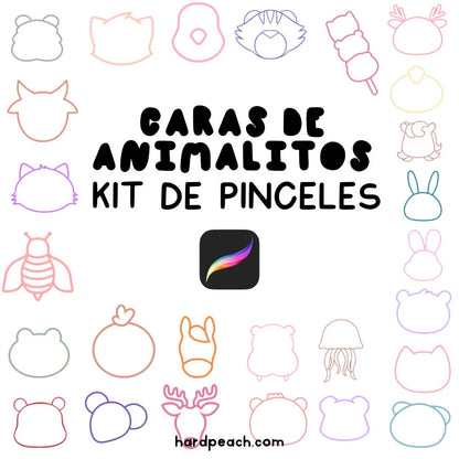 pinceles para dibujar animales