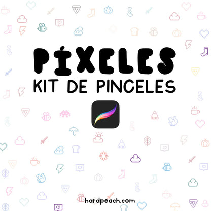 pinceles para dibujo digital en procreate pixel