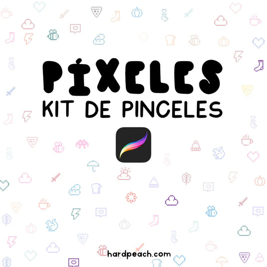 pinceles para dibujo digital en procreate pixel