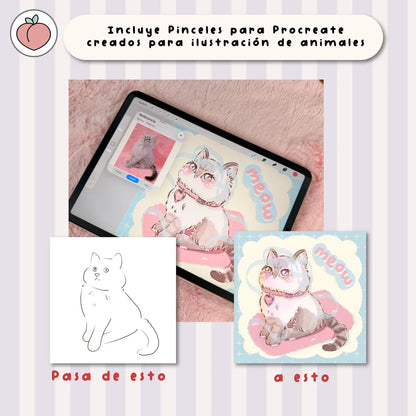 pinceles para procreate de mascotas