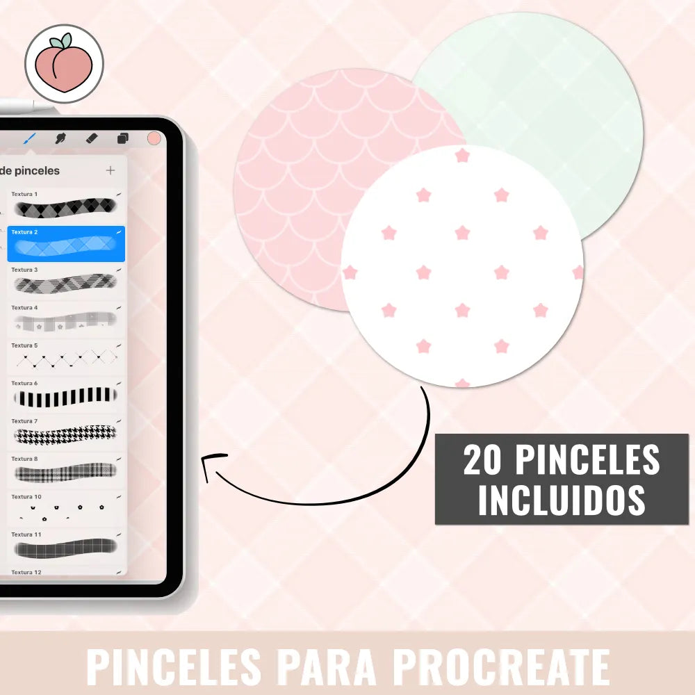 pinceles de patrones en procreate
