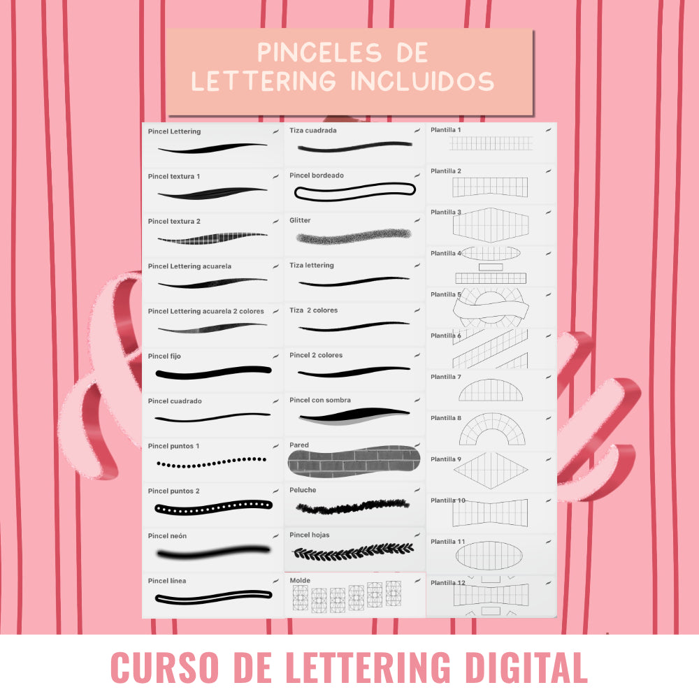 CURSO DE LETTERING DIGITAL EN PROCREATE DE CERO A AVANZADO: Curso con lecciones paso a paso, técnicas, estilos, pinceles y recursos descargables