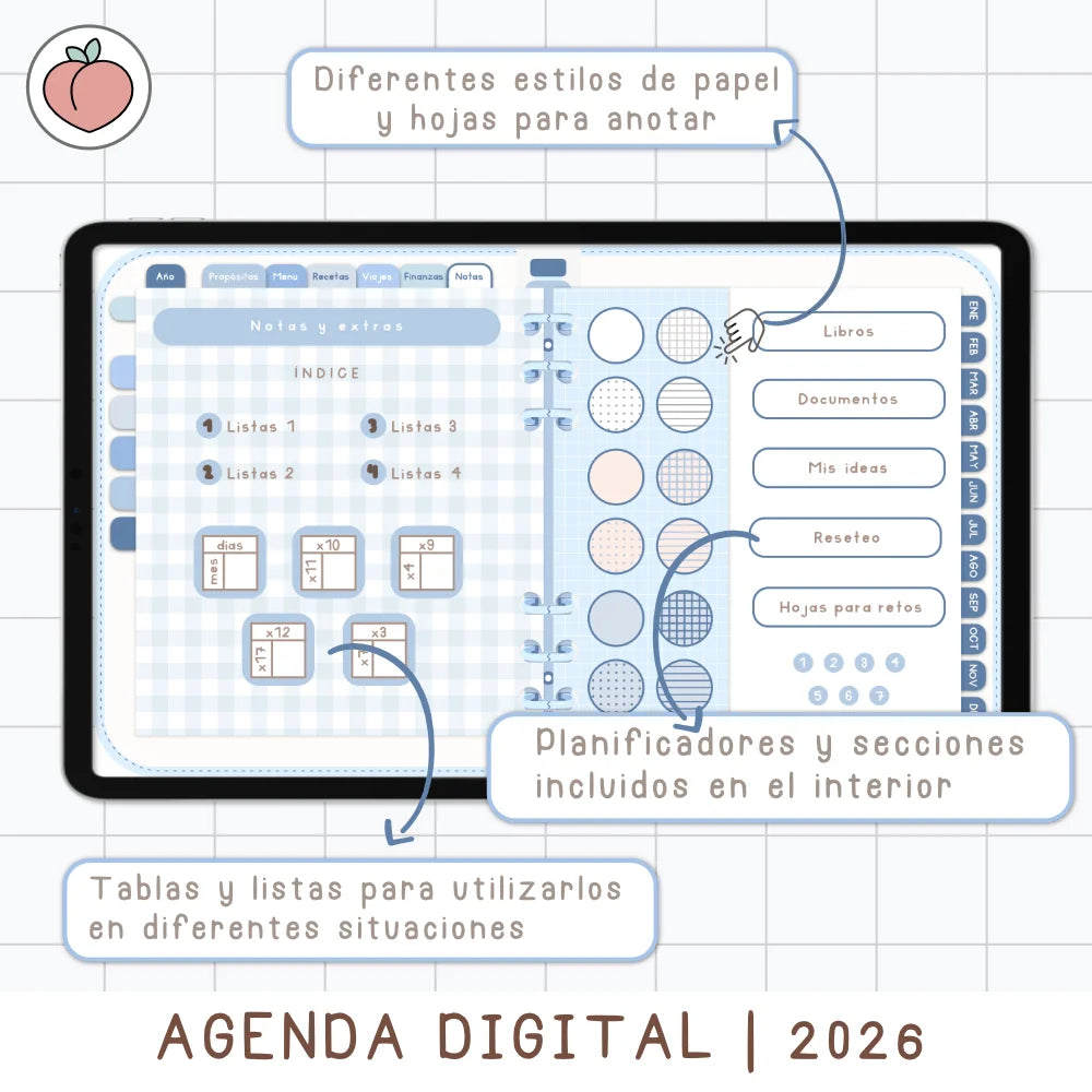 planificador de agenda 2026